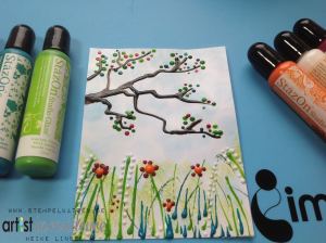 Sunday at play – StazOn Studio Glaze – Lori's Cards and Creations