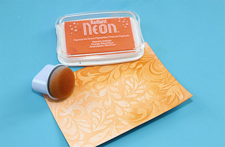 Radiant Neon Electric Orange inkpad 