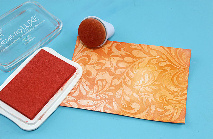 Memento Luxe Momento inkpad in Morocco Orange