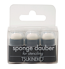 Sponge Dauber<br>3 piece pack WITH Caps