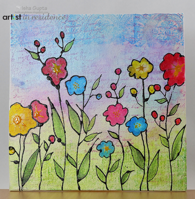 Pico Embellisher Spring Flowers Canvas