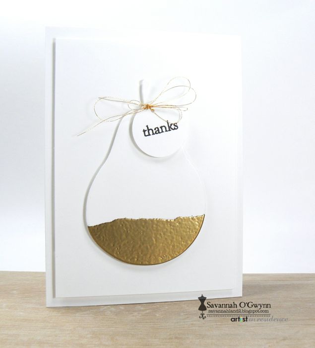 Golden Pear Thank You Card