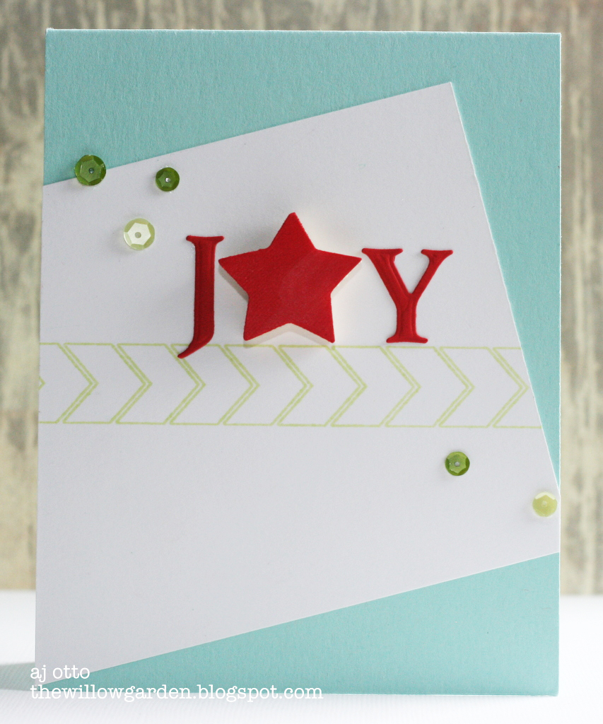 Monterey Pine Happy Holidays JOY Card