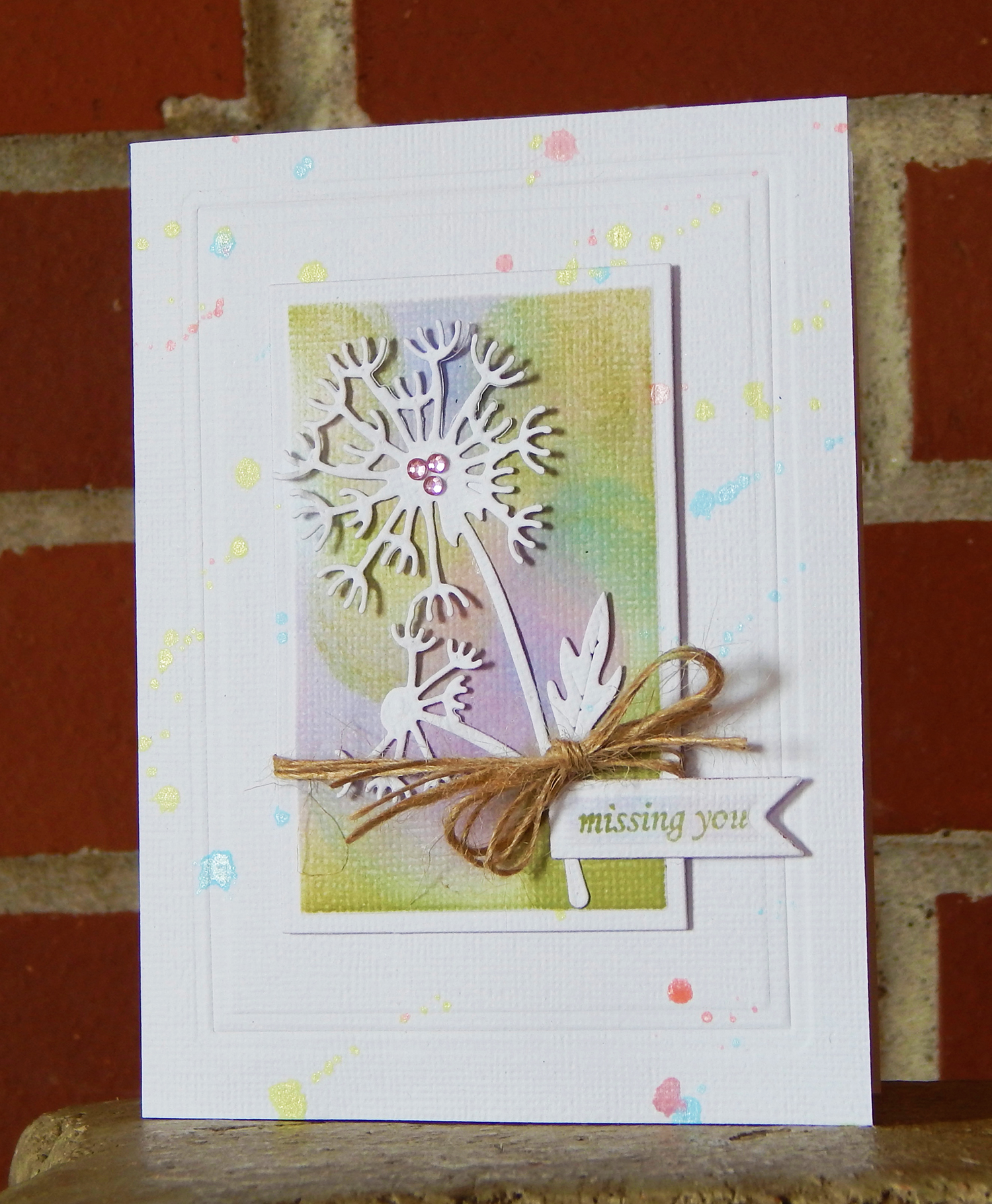 Memento and Fireworks for a Missing You Card