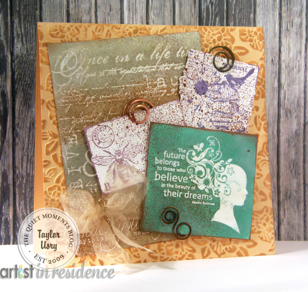 Metallic Ink for Mixed Media Dreams Card