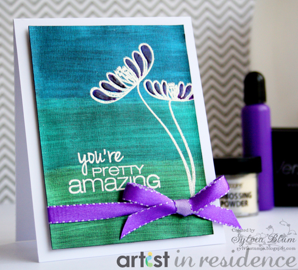 Creative Medium to Make a You're Pretty Amazing Card