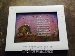 Bedtime Prayer Night Sky with Walnut Ink