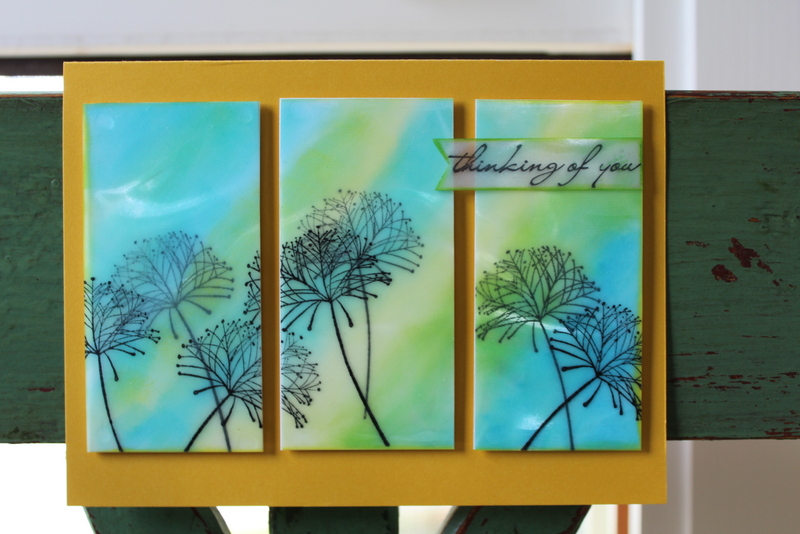 Vertigo Triptych Thinking of You Card