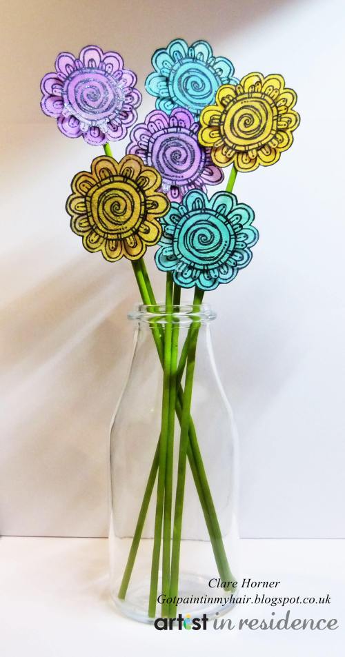 Radiant Neon Amplify to Make Lollipop Flowers