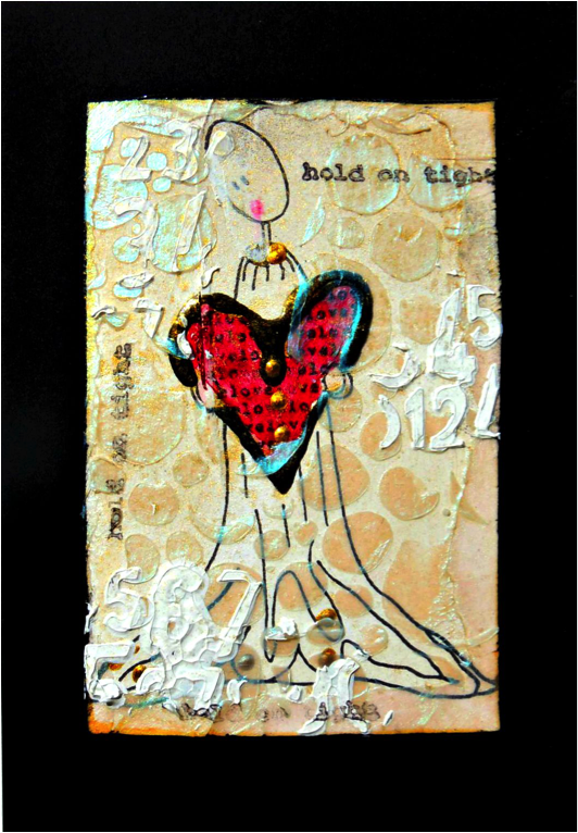 Creative Medium for Hold My Heart Mixed Media