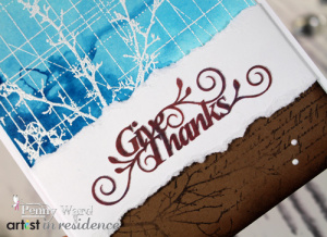Give Thanks Greeting Card with StazOn Studio Glaze