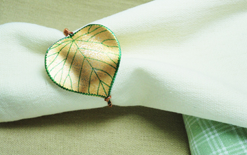 Thanksgiving Autumn Leaf Napkin Ring Project