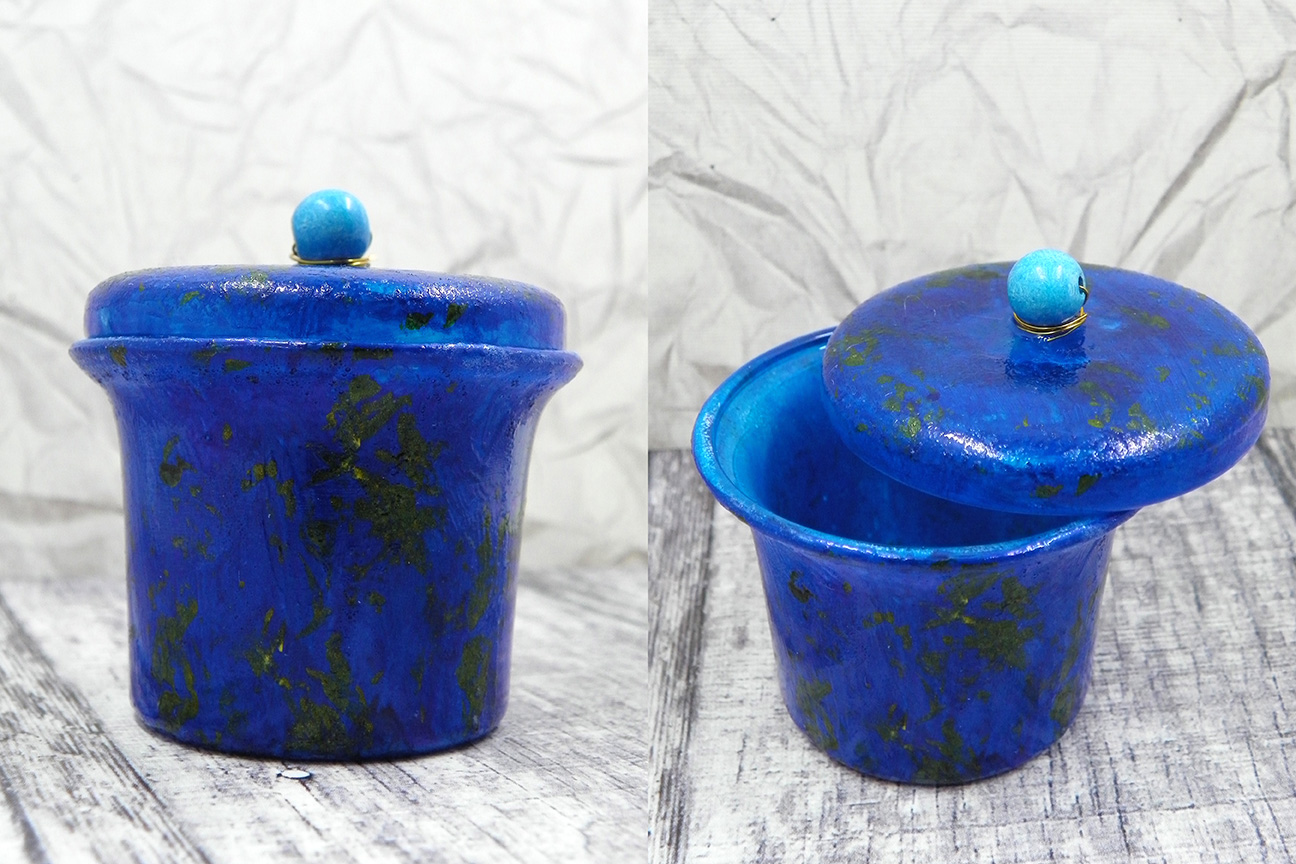StazOn Inks for a Delightful Lapis Blue Jar