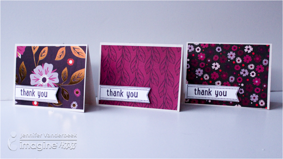 Quick and Simple Thank You Cards