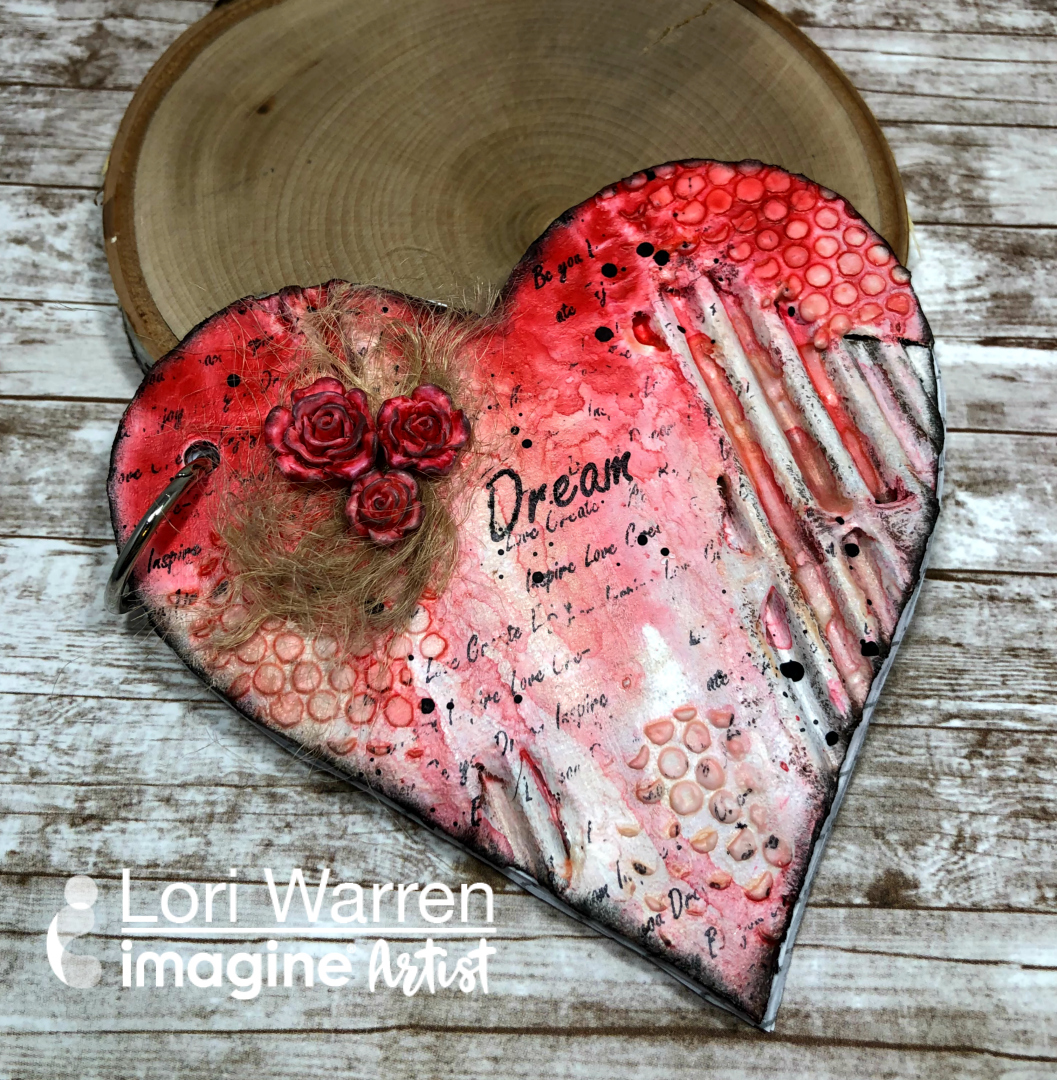 Grungy Heart-Shaped Journal