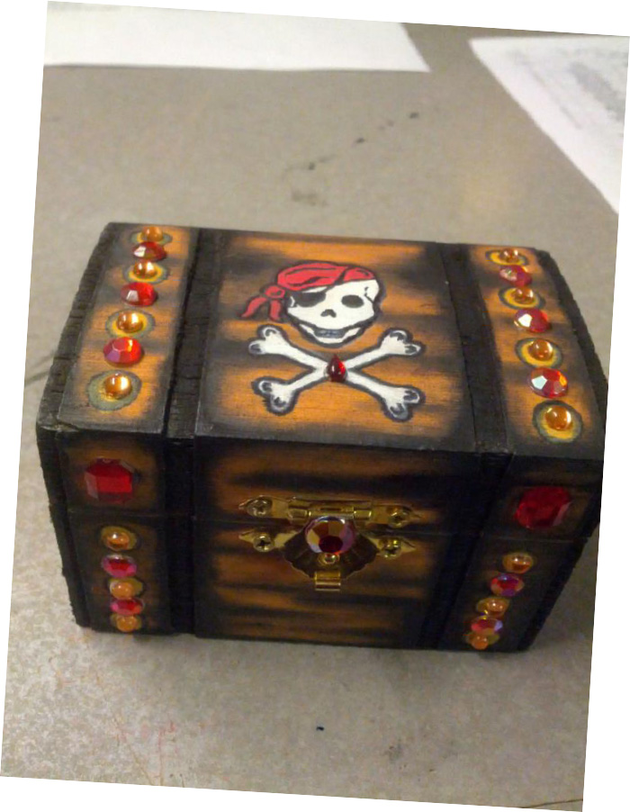 VersaMagic Chalk Ink to Decorate a Pirate Chest