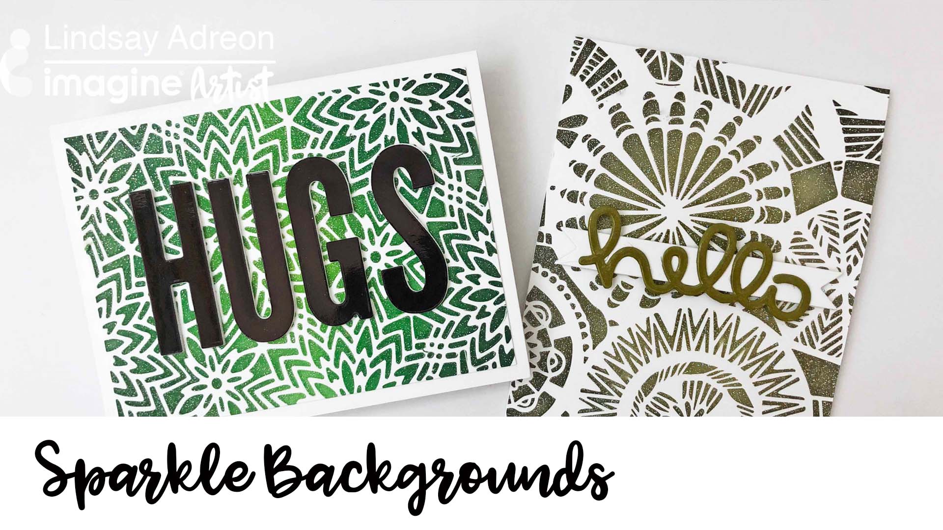 VersaFine and Mboss for Create Sparkly Card Backgrounds