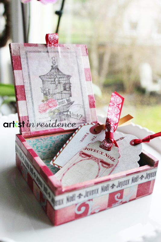 Joyeux Noel Holiday Decoupage Box