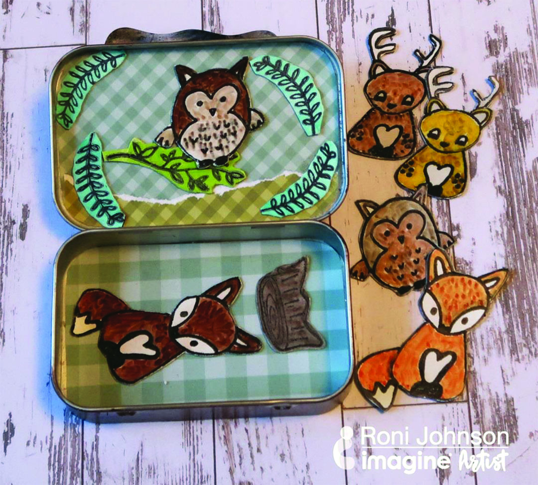 Make a Fun Woodland Themed Magnetic Candy Tin