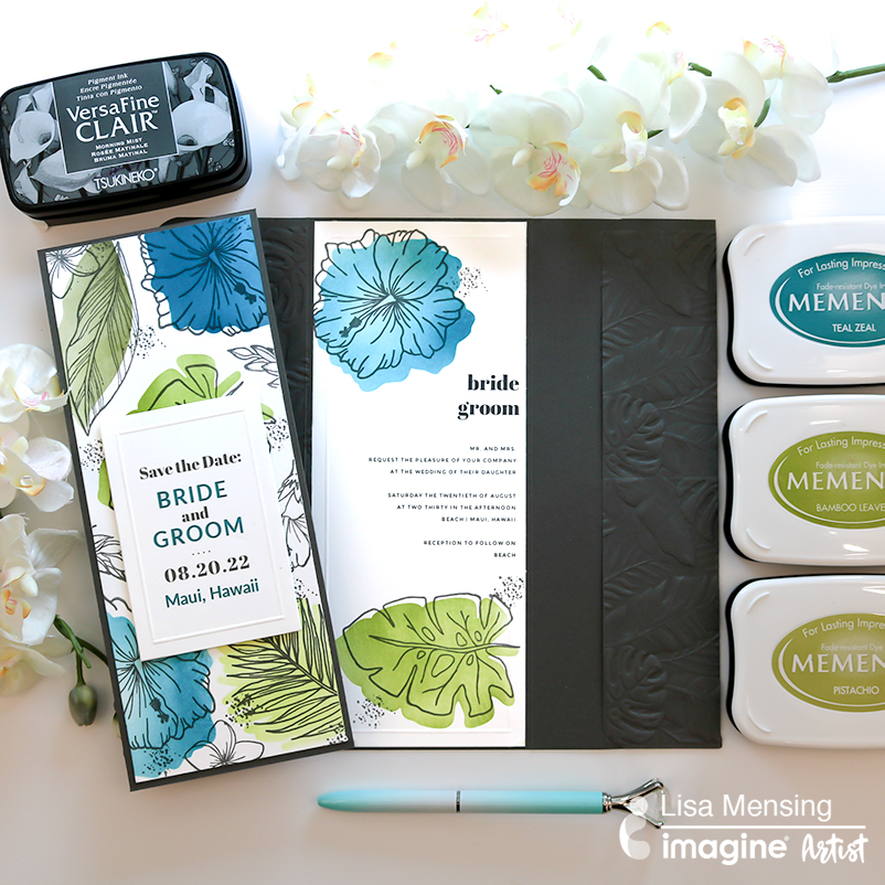 How to Create a DIY Slimline Pocket Wedding Invitations | Wedding Planning