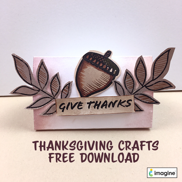 CLEARANCE THANKSGIVING 5 Rubber Stamps, Scrapbooking, Heart, Fall Leaves,  Cornucopia, Dream, Mounted Stamp, Craft Supplies Card Making 