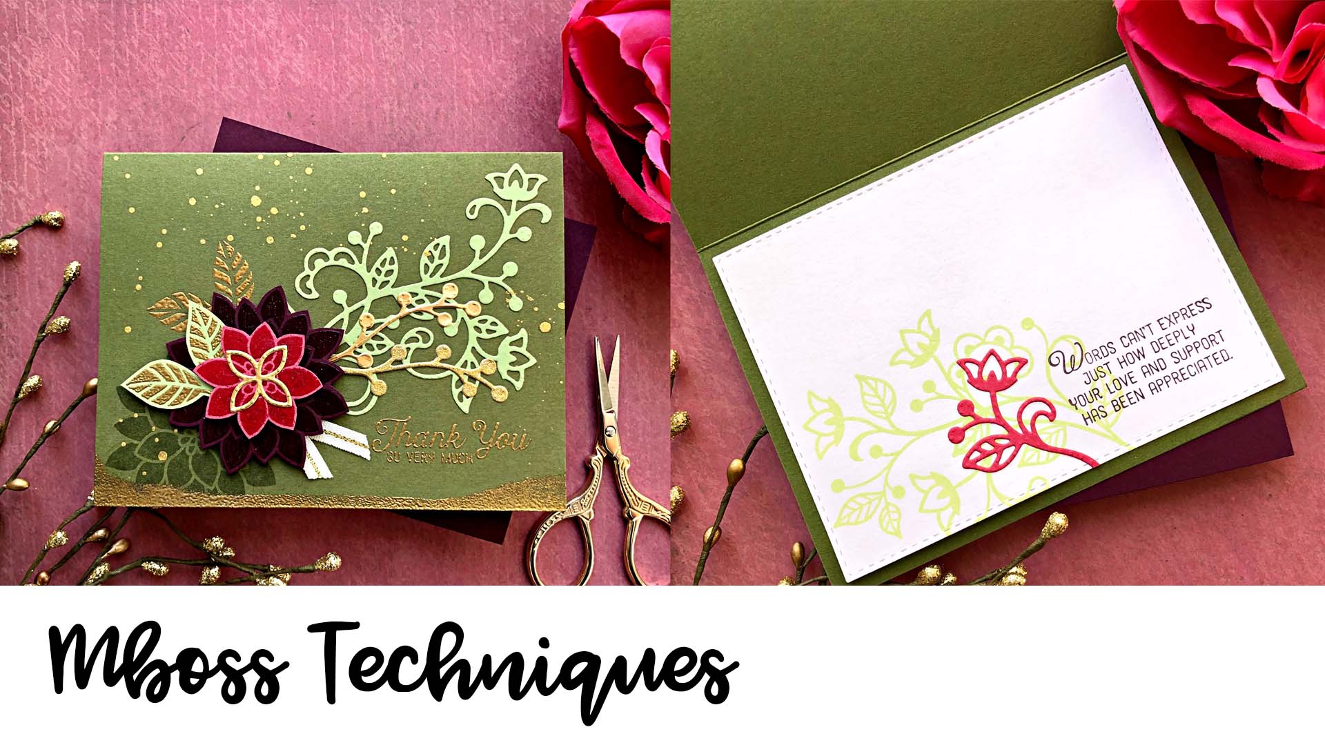 3 Techniques using the VersaMark Ink Pad with Mboss Embossing Powder