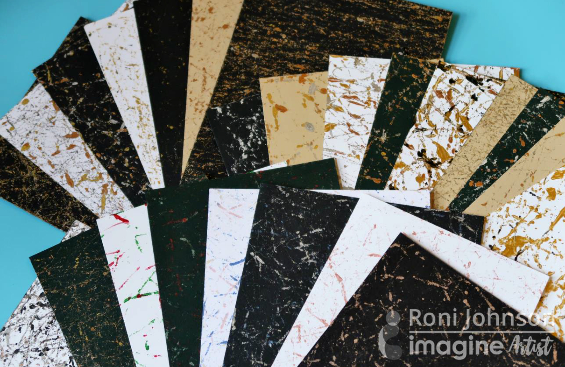 Make Marbled Paper with Delicata Inkers